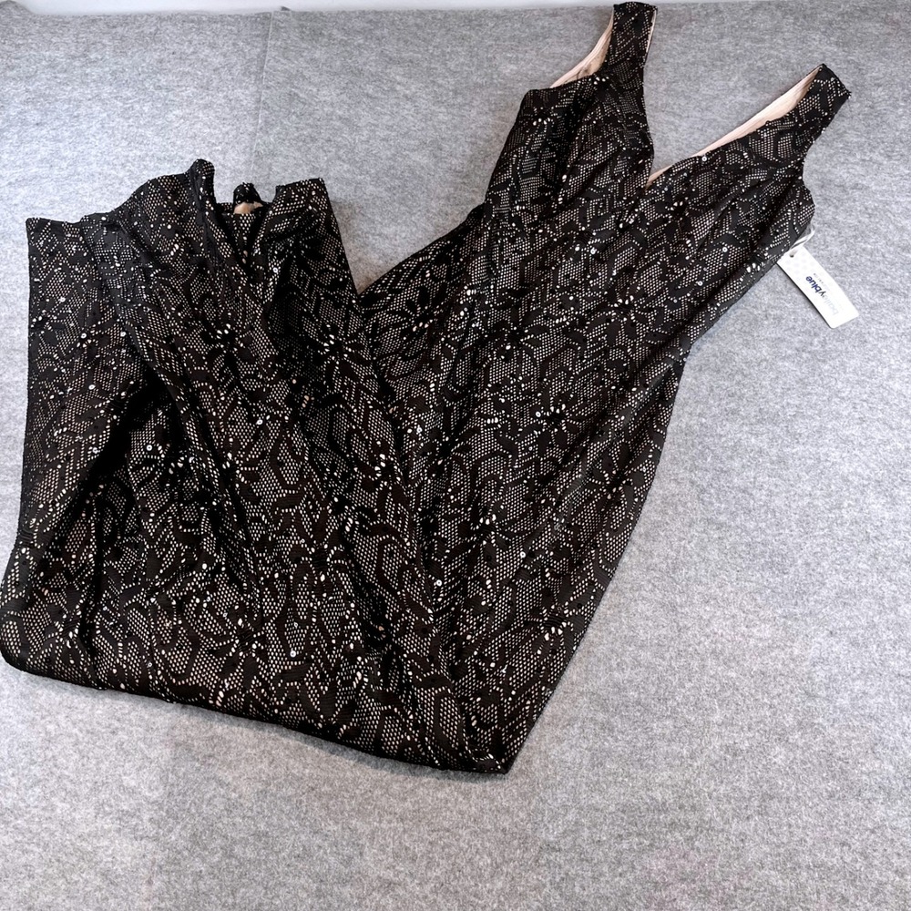 Bailey Blue Womens Lace Sequin Maxi Dress Black Formal Gala Prom M NWT Mermaid